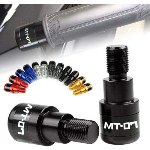 Motorcycle CNC Handlebar Grips Slider Cap Plug Aluminum Bar End For Yamaha MT07 FZ 07 MT 07 MT-07 2014 2015 2016 2017 2018 2019