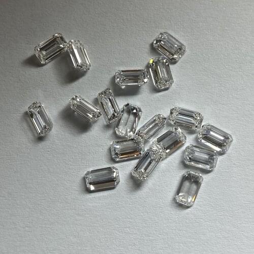 Lab Grown Synthetic Loose Gemstone Very Good Quality Emerald Cut 5X3mm DEF VS 0.32 Carat CVD HPHT Diamond For Tennis Chain