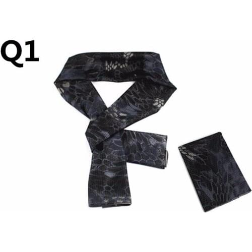 Special Forces Camouflage Net Towel Scarves Jungle scarf square Python sporty elastic Hunting Army fans equipment