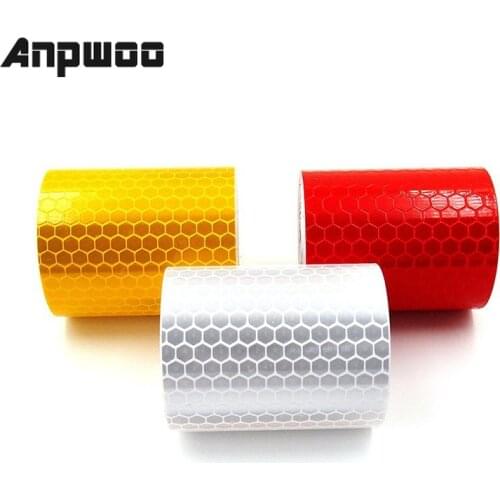 New Type 5cmx3m Car Reflective Material Tape Sticker Automobile Motorcycles Safety Warning Tape Reflective Film Car Stickers