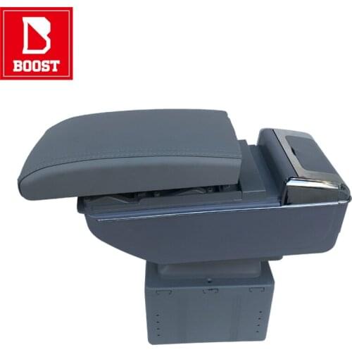 Universal Car Armrest Box Central Store Content Box Gift Double Storage Tank Cuahion With Cup Holder Ashtray Usb Interface