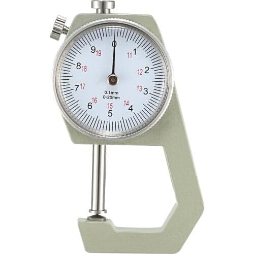 Uxcell Precision Accuracy Round Dial Indicator Thickness Gauge 1 0-20mm Sharp Anvil