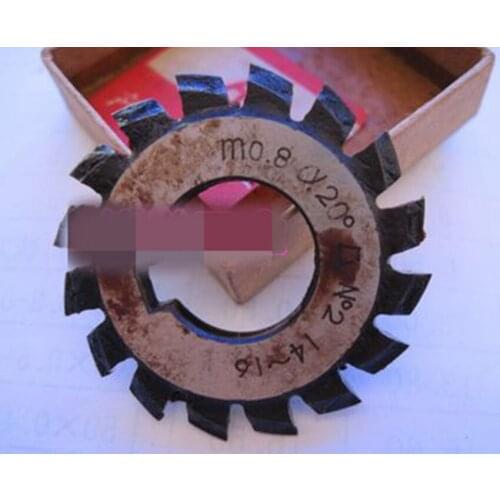 1PC Sold separately Module 0.8 PA20 Bore16 1#2#3#4#5#6#7#8# Involute Gear Cutters M0.8