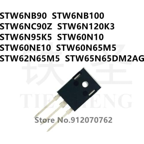 10PCS/LOT STW6NB90 STW6NB100 STW6NC90Z STW6N120K3 STW6N95K5 STW60N10 STW60NE10 STW60N65M5 STW62N65M5 STW65N65DM2AG TO-247