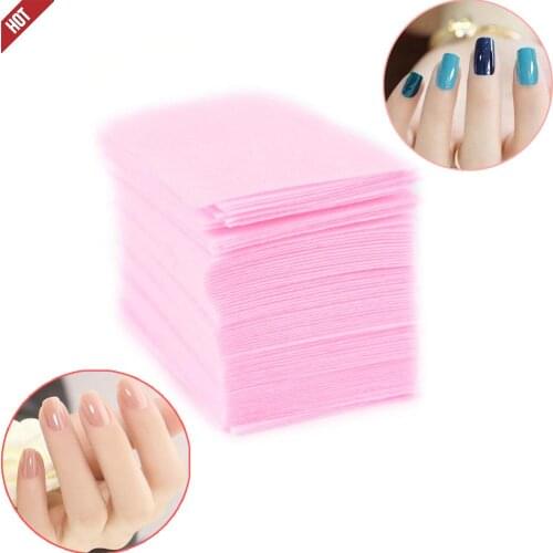 100pcs Lint-Free Wipes Napkins Manicure Remove Nails Varnish Cotton Pads Nail Art Tools Lint free Nail Gel Polish Removal Wraps
