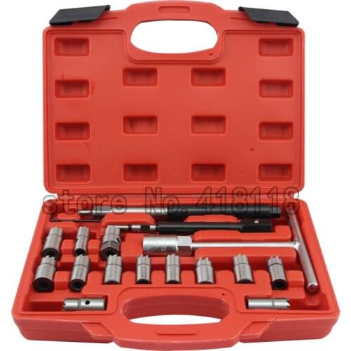 17 TOOLS DIESEL ENGINE INJECTOR CLEANER CLEAN CARBON SEAT CUTTER CUTTING SET