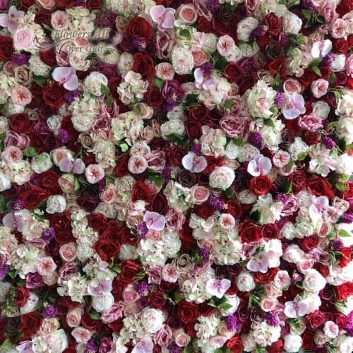 3D Artificial FlowerWall Panels Wedding Wedding backdrop Runners Fake Flower Home Decor GY829