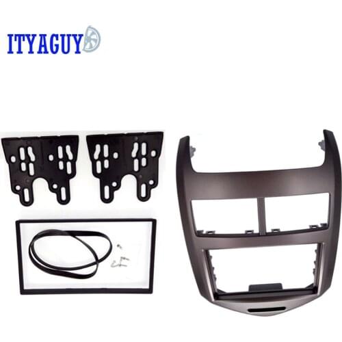 2DIN Car Radio Fascia Fit For 2011+ Chevrolet Aveo CD Stereo Panel Surround Dash Trim Kit Installation Bezel