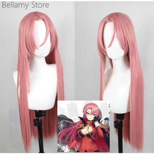 Azur Lane HMS Duke of York Heat Resistant Cosplay Costume hairwear Wig+Wig Cap