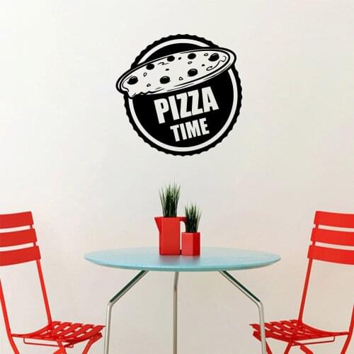 Free shipping Pizza Wall Sticker Pvc Wall Art Stickers Modern Wallsticker For Kids Rooms Decoration Wall Art MURAL Drop Shipping