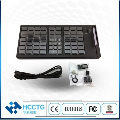 Free SDK 66 Keys Wired USB Programmable POS Keyboard With Magnetic Card Reader/writer KB66M