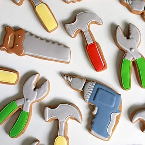 6pcs/set Stainless Steel Cookie Cutters Biscuit DIY Mold hardware tool Cutter Baking Mould Stencils Pastry Kitchen Accessories