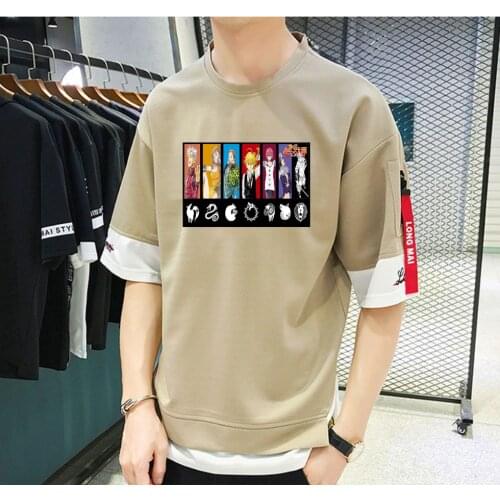 Game Anime The Seven Deadly Sins T-shirt Unisex Manga Streetwear T-shirt Casual Short Sleeve Teenagers Custom Printed Tee Shirt