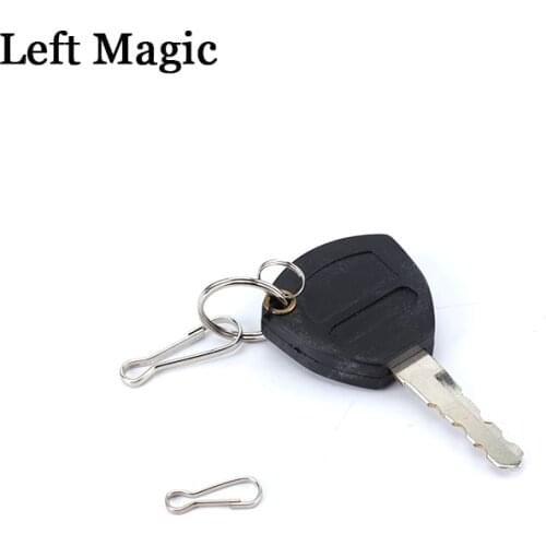 Magic Ring Flight to Key Chain Magic Tricks Objects Vanish Disappear Magic Tool Stage Street Bar Gimmick Props Illusions