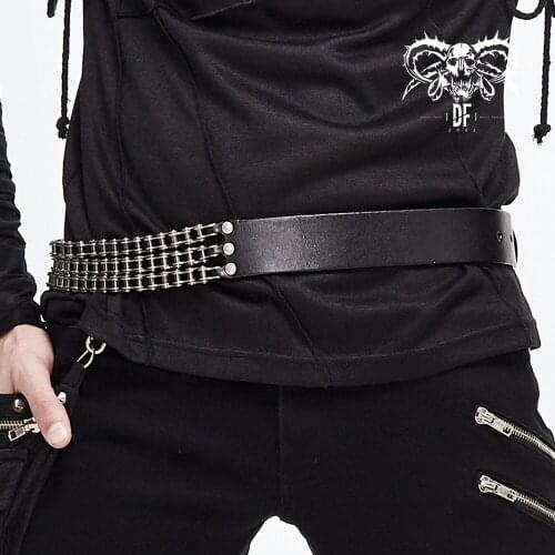 Devil Fashion Mens Punk Belt Street Fashion Handsome Novelty Music Rock Waist Girdle