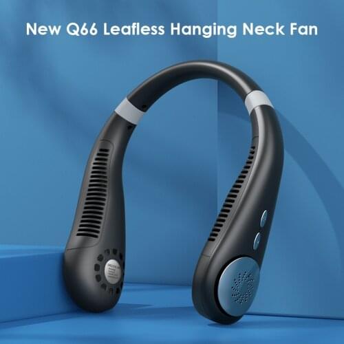 New Mini Bladeless Fan Hanging neck leafless fan Rechargeable Fan Mute Sports Fans for Home Outdoor Portable Fan Fans Neck Fan