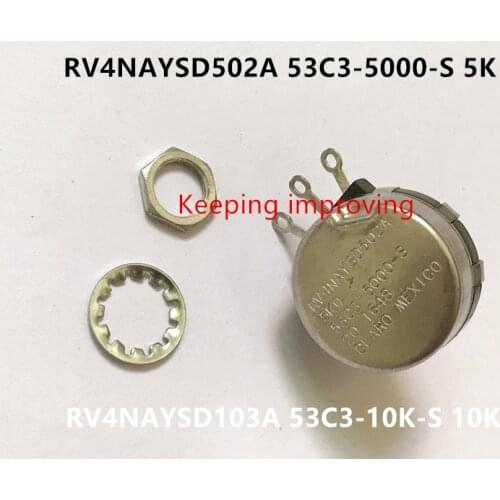 Original new 100% RV4NAYSD502A 53C3-5000-S 5K RV4NAYSD103A 53C3-10K-S 10K potentiometer (SWITCH)