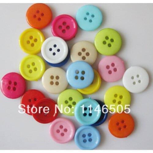 Plastic Buttons For Craft 80pcs Mixed Color Sewing Garment Button 4-holes 30mm zk0083