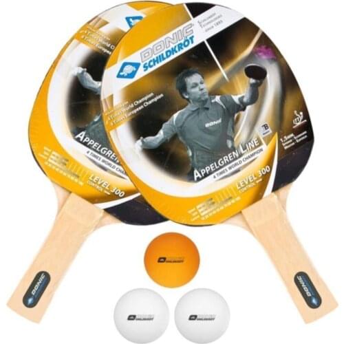 Donic Schildkröt Appelgren Line Level 300 Table Tennis Racket Set 2497