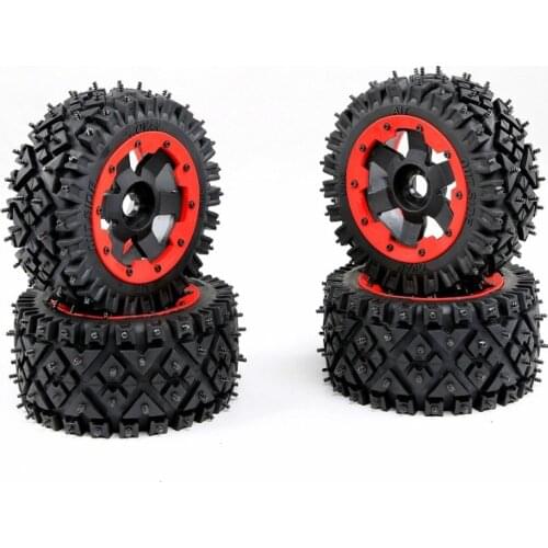 All Terrain Nail Tire Set for Snow and Wasteland Fit for 1/5 HPI ROVAN ROFUN KM GTB TS BAJA 5B SS