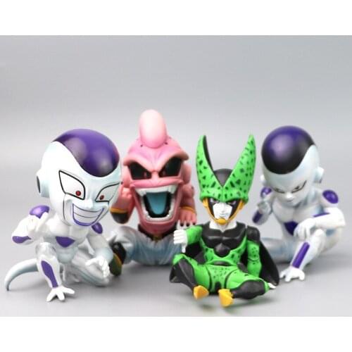 Japan Anime DBZ Majin Buu Frieza Cell Cute Mini PVC Figure Figurine 12cm Toy Model Statue New No Box