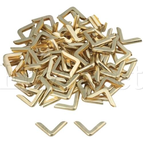 Golden Metal Albums Book Menus Folders Corner Protectors 100pcs
