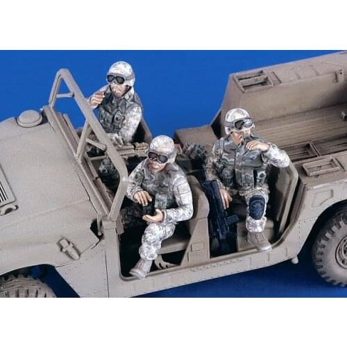 1/35 Resin Figure Model Kit modern US Crew in Iraq War (3 Figures) Unassambled Unpainted