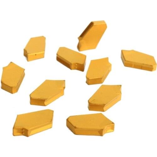 10pcs ZQMX3N11-1E SP300 YBC251 Cut Off Grooving Inserts for ZQ2020-3 Holder Turning Tool