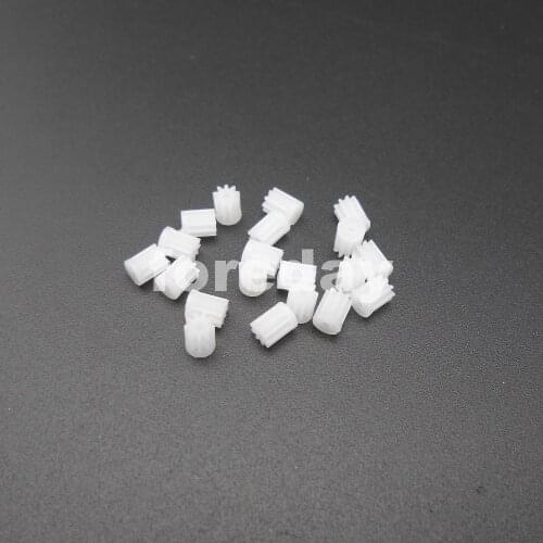 20PCS/LOT 9T1A 0.3M 9 Teeth Plastic Spur Gear 0.3 Modulus T=9 Pinion Aperture: 1mm DIY Model 1A 9T 3MMX4MM For X5C/X5A/X5 *FD221