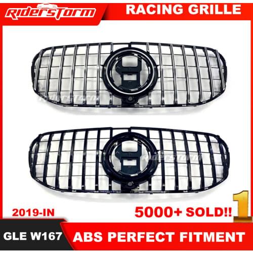 2020 2021+ GLS Gt Grille For Merced GLS Class X167 Front Bumper Mesh Grille X167 Gt Grille Silver and Black With holder