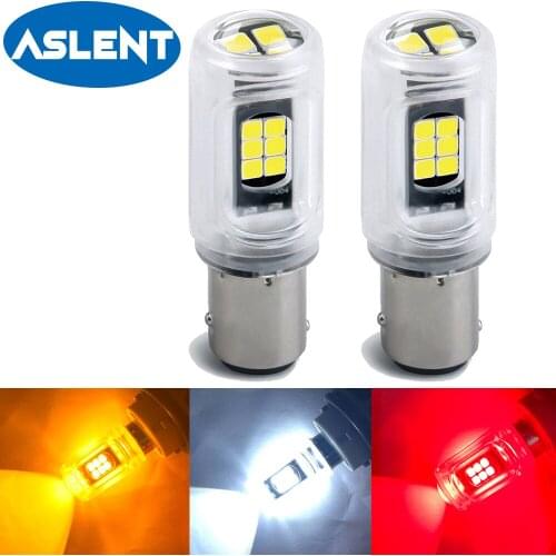 2x Signal Lamp Bay15d Led 1157 P21/5W 2835 16SMD Super Bright BA15S P21W BAU15S PY21W 1156 LED for Car Brake Backup Light 12V