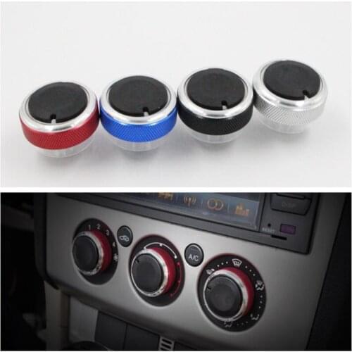 3Pcs/Set Car Air Knob Air Conditioning Heat Control Switch Knob Sticker for Ford Focus 2 MK2 3 MK3 Mondeo Accessories