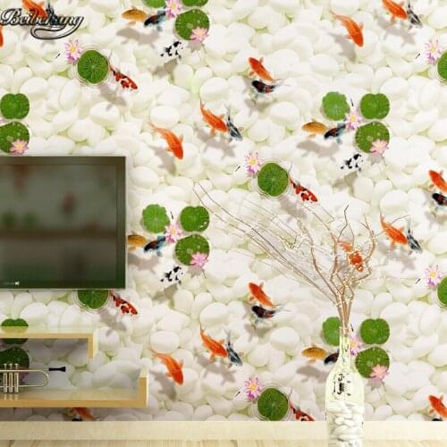 Beibehang 3d three-dimensional non-woven fabric pattern every year there are warm bedroom bedroom living room sofa TV wallpaper
