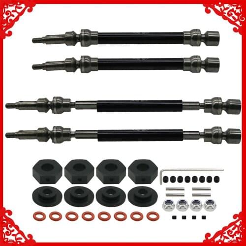4pcs/set #45 steel aluminum front /rear CVD drive shaft for rc 1/10 ARRMA 4s Outcast&Kraton hobby model car upgraded hop-up part