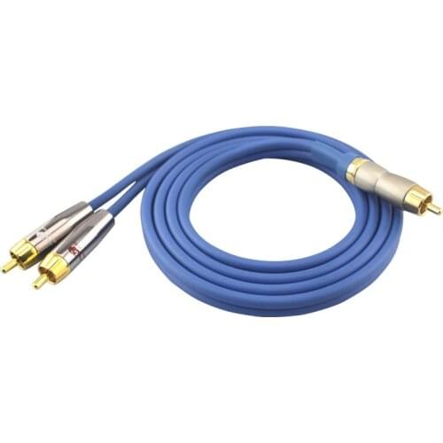 High Premium Male RCA to 2 RCA Male Subwoofer Audio Cable TV DVD Amplifier Subwoofer Speaker RCA to Dual RCA AV Cable Cords