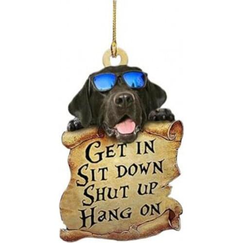 Car Pendant Decoration Dog Car Interior Pendant Double-sided Car Pendant Birthday Gift Holiday Gift