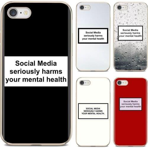 For ZTE Blade A910 A610 A530 A510 For Oneplus One plus 3T 5T 6T 6 7 8 7T Pro Social Media seriously harms your Soft Shell Case