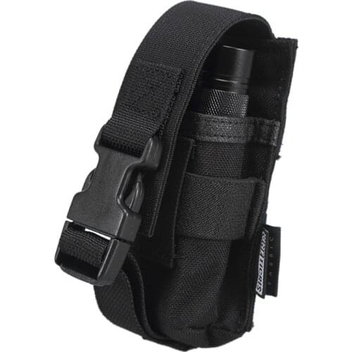 OneTigris Tactical MOLLE Flashlight Holster Belt Case Fight Light LED Torch Pouch for Fenix NITECORE Camping Hiking Gear