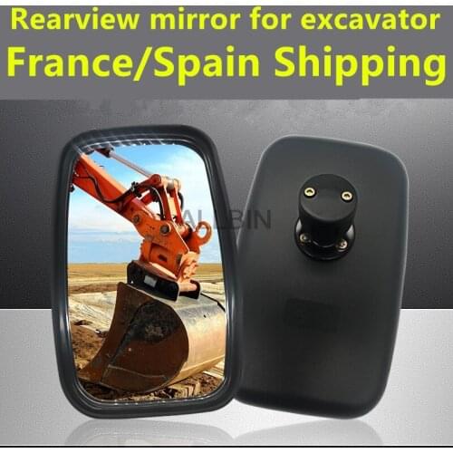 For Komatsu Kobelco Hitachi Caterpillar Daewoo Sany XCMG Excavator quality Rear View Mirror High-quality Excavator Accessories