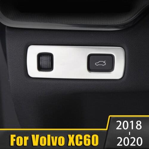 For Volvo XC60 XC90 XC40 S90 V90 2018 2019 2020 Stainless Steel Car Headlight Switch Sequin Headlight Adjust Cover Trim Sticker