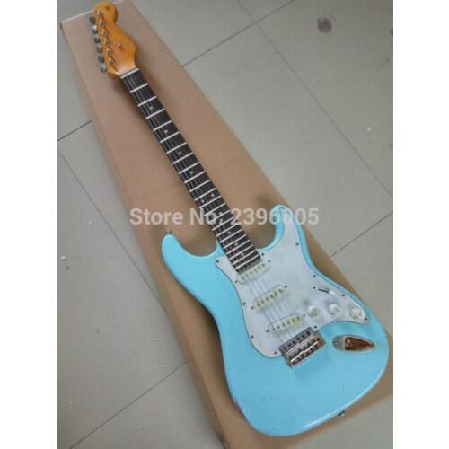 Custom Shop Exclusive st electric guitar strat relic guitar handmade aged cast guitar high quality ebony fingerboard