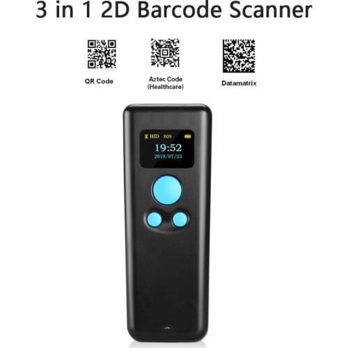 Eyoyo High Speed 1D 2D QR 2.4G Bluetooth Pocket mini Barcode Scanner Warehouse Retail Logistics Bar Code Wireless Reader
