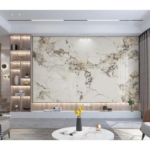 Customized photo mural wallpaper atmospheric luxury stone marble pattern luxury living room study background wall 3d wallpaper