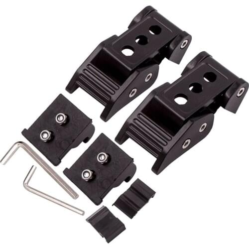 2Pcs Hood Latch Locking Catch for Jeep Wrangler JK JL Unlimited with Rubber Pads
