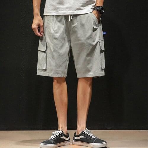 Mens Military Cargo Shorts Summer army green Cotton Shorts men Loose Multi-Pocket Shorts Homme Casual Bermuda Trousers Cargo Sho