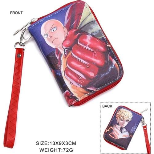 Anime ONE PUNCH MAN Saitama Short Wallet Genos Coin Purse