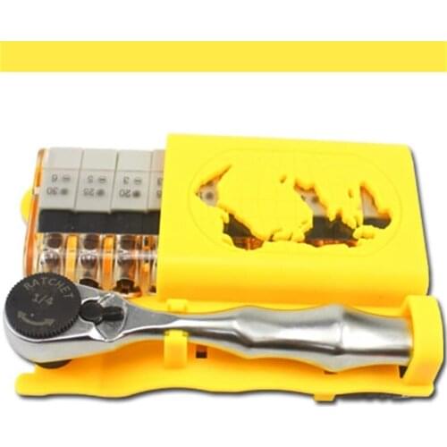 Tools Set Portable Mini Ratchet Wrench Socket Screwdriver Combination Tool Set 12 Screwdrivers Solid Screwdriver Set Tool Steel