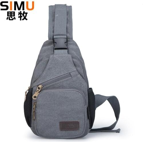 Simu Chest Bag Canvas Men&Female Sling bag Large Capacity Handbag 2017 Hot-Selling Crossbody Bag