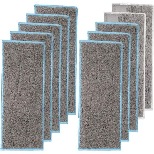 AD-10-Pack Washable & Reusable Mop Pads, Mopping Pads Replacement for IRobot Braava Jet M Series M6 (6110) Robot Mop