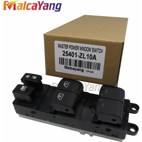 NEW Electric Window Lifter Switch 25401-ZL10A 25401ZL10A Front Left Master Power Window Switch For NISSAN Pathfinder 2007-2012